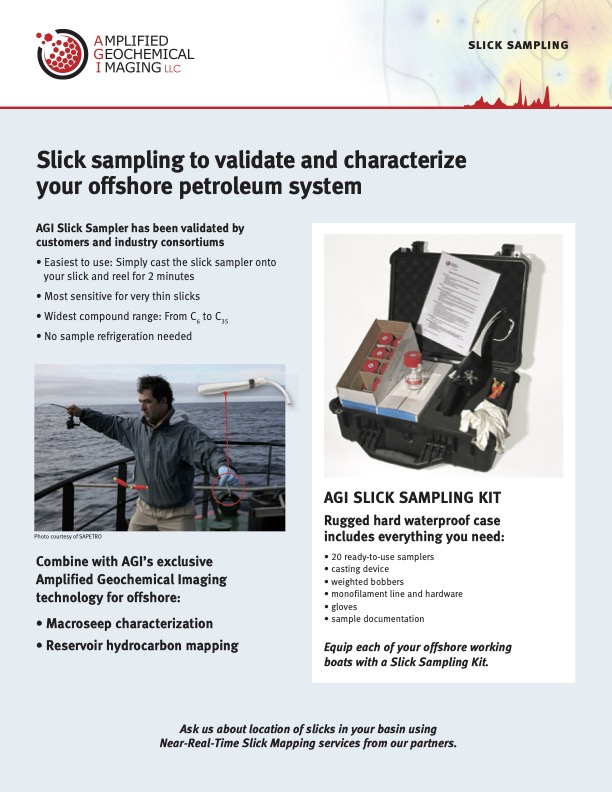 Slick Sampling Information Sheet