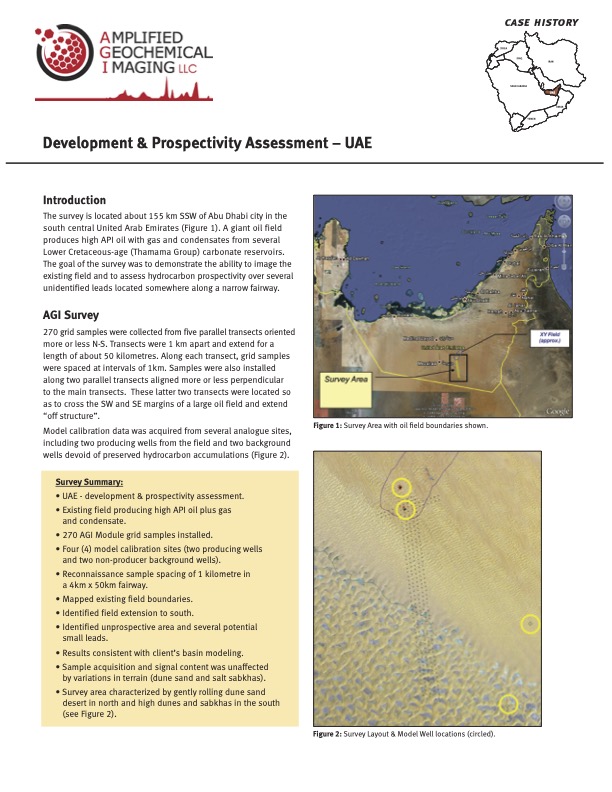 Development and Prospectivity Assessment, United Arab Emirates