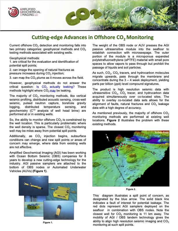 Carbon Capture Sequestration Offshore Capabilities Technical Note
